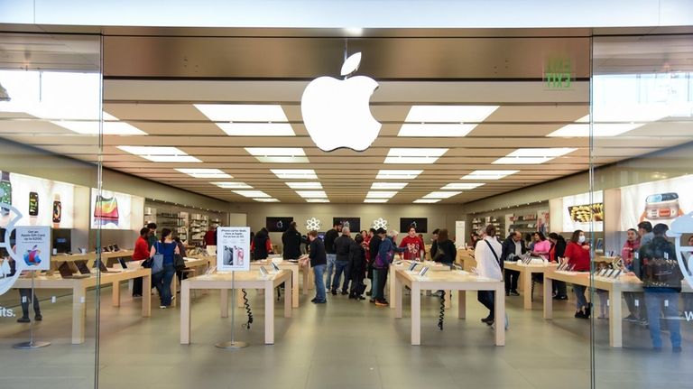 The Apple store (pictured here at Walt Whitman Shops) is...