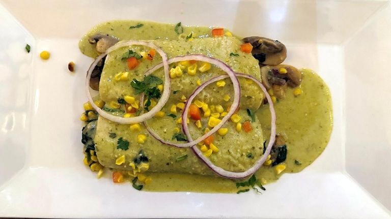 The enchiladas vegetariana at Caracara in East Northport.