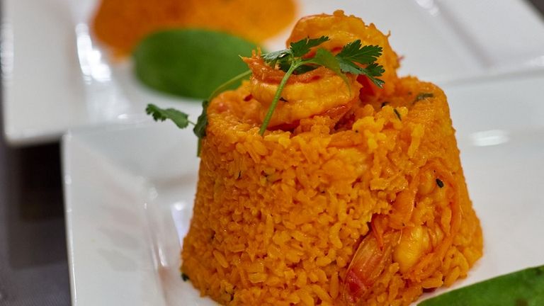 Rice with shrimp at Lucas II The Dominican Spot in...