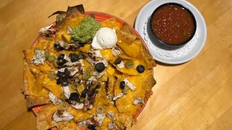 The new moon nachos at East Quogue's New Moon Cafe