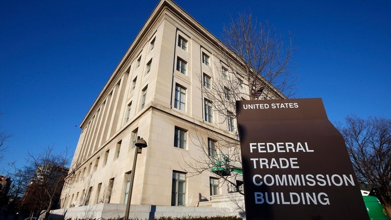 This Jan. 28, 2015 photo shows the Federal Trade Commission...