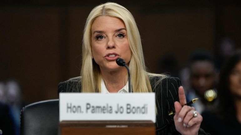 Pam Bondi, President-elect Donald Trump's choice to lead the Justice...