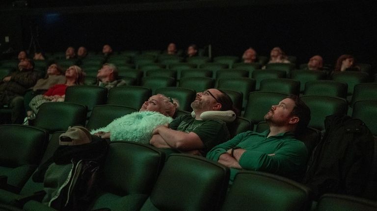 Lean back and look up to enjoy the laser music...